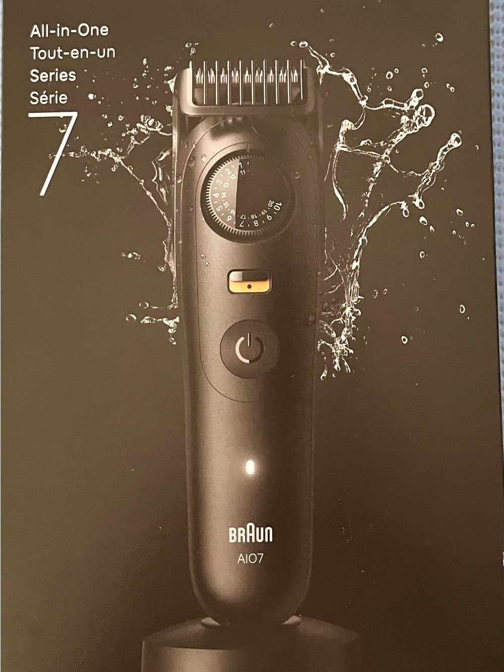 Braun AIO7 All-in-One Waterproof Trimmer - Black NIB